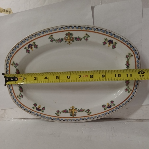 Rare Vintage TK Thuny 12" Octagon Meat Platter Serving Czechoslovakia  Porcelain - Picture 3 of 5